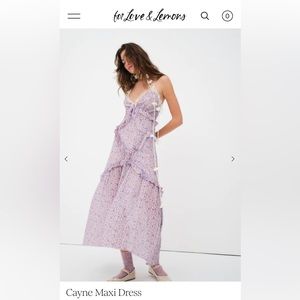 For love and lemons cayne maxi dress